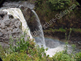 Closeup of Rainbow Falls, Hilo, Big Island, Hawaii