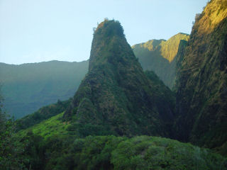 Iao Needle Location of Historic Battle, Western Maui Mountains, Hawaii
