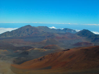 Northern Ridge of Crater Rim, Haleakala, East Maui, Hawaii.  